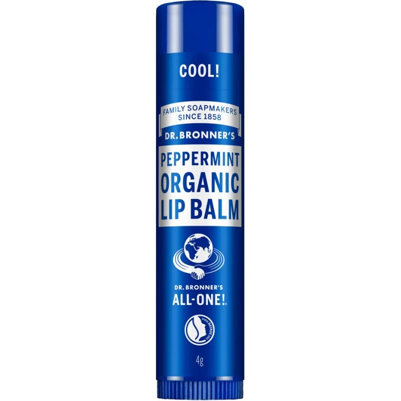 Dr. Bronner's Organisk Læbepomade Pebermynte 4 g
