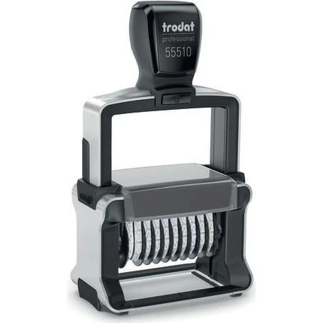 Trodat Professional 55510 selvfarvende nummerstempel, sort