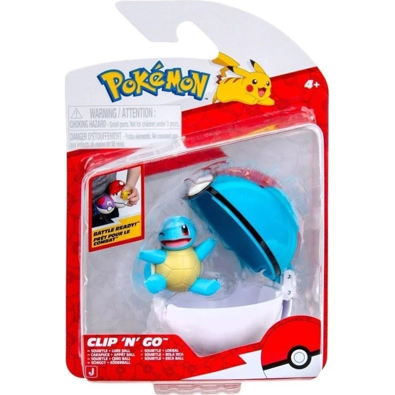 Pokémon Clip N Go Squirtle med Lure Ball (PKW4164)