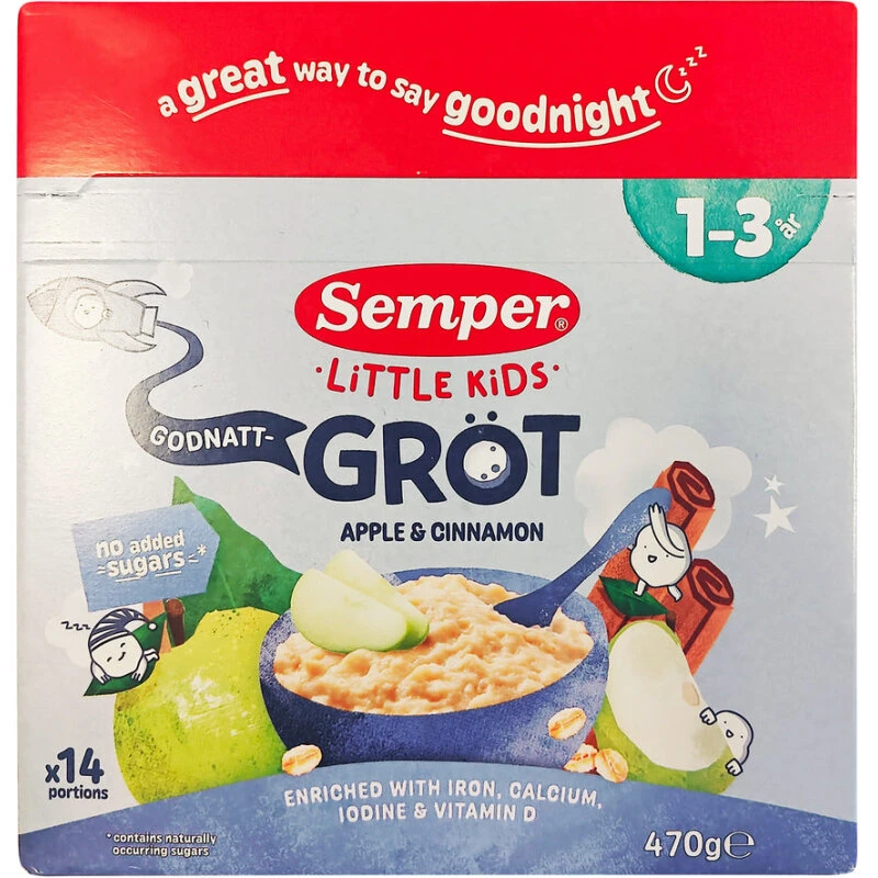 Semper Godnatgrød Æble & Kanel 1–3 år 470 g