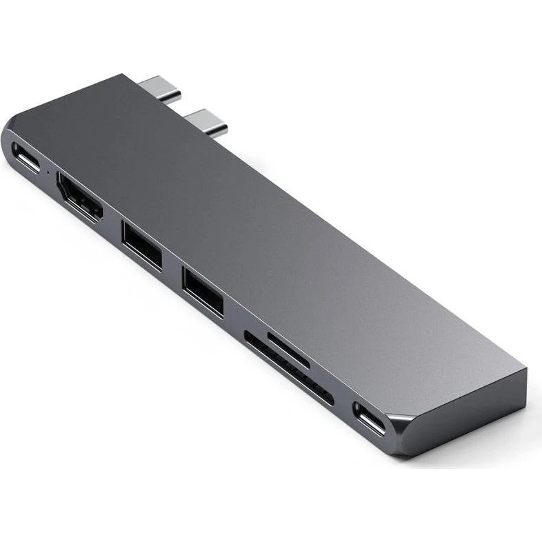 Satechi Pro Hub Slim USB-C x 2, Space Gray