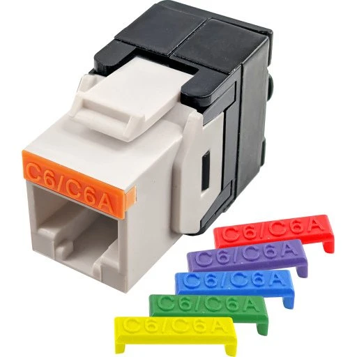 Simply45 RJ45 Keystone, CAT6A/6, hvid, uskærmet