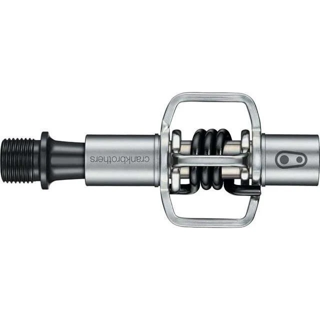 Crankbrothers Eggbeater 1 cykelpedaler, sølv/sort (inkl. klodser)