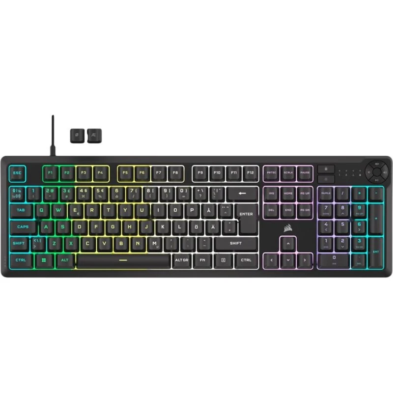 Corsair K55 CORE RGB Tastatur, Nordisk, Sort