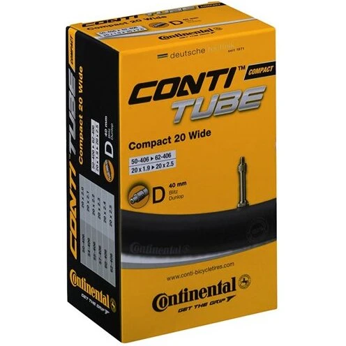Continental 20" slange 50-62 mm (20x1.9-2.5) Dunlop 40 mm
