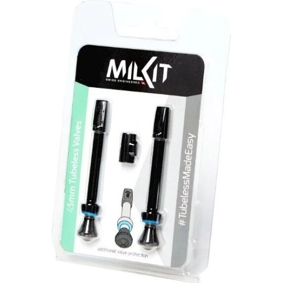 milKit Tubeless ventil 55 mm, 2-pak