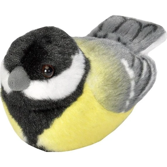 Wild Republic Plys Musvit med Lyd 18 cm
