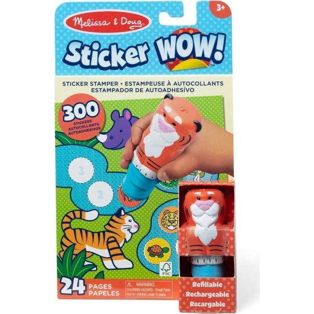 Melissa & Doug Sticker WOW! Tiger med bog og 300 klistermærker
