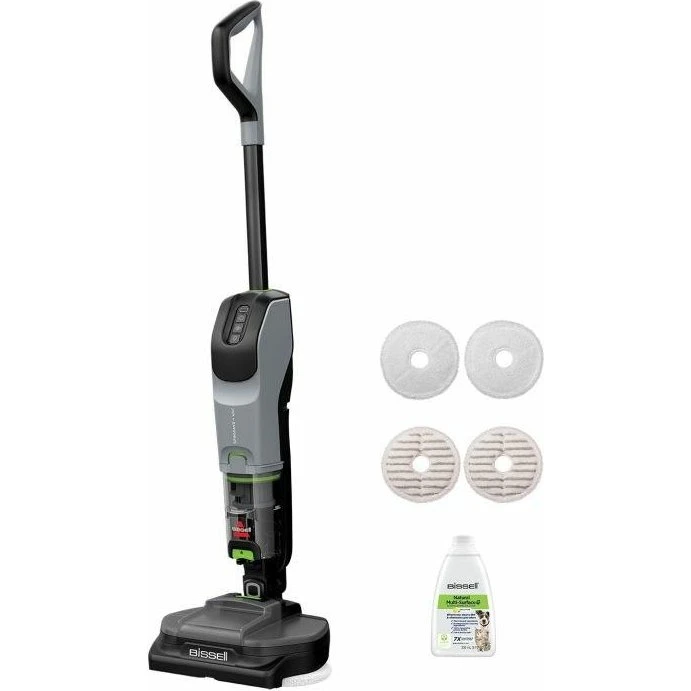 BISSELL SpinWave + Vac Pet Pro Ledningsfri Gulvvasker Grå/Sort