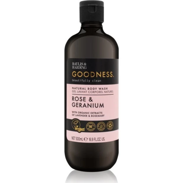 Baylis & Harding Goodness Rose & Geranium Shower Gel 500 ml