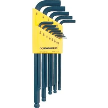 Bondhus Unbrako-nøglesæt BLX10, 10 stk, 1/16" - 1/4"