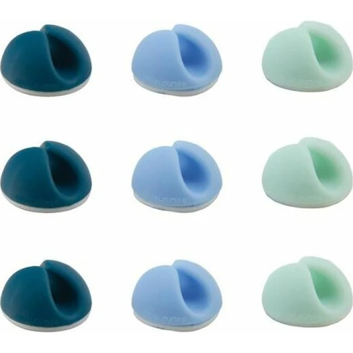Bluelounge Cabledrop kabelholder i blå (9 stk)