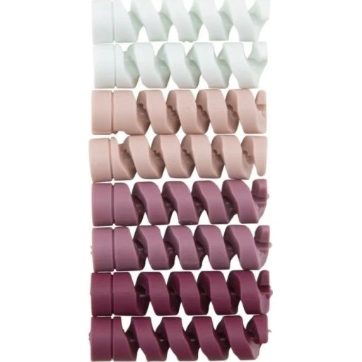 Bluelounge Cablecoil kabelbeskytter i violet, 8 stk