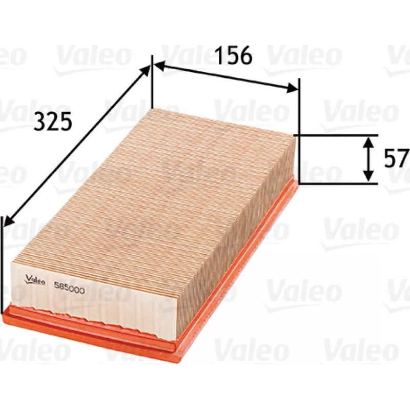 VALEO Luftfilter 585000 til FIAT, PEUGEOT, CITROËN