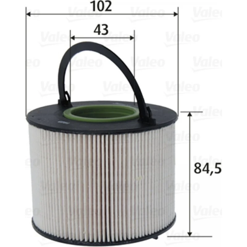 VALEO 587075 Brændstoffilter til Audi Q7, Porsche Cayenne, VW Touareg