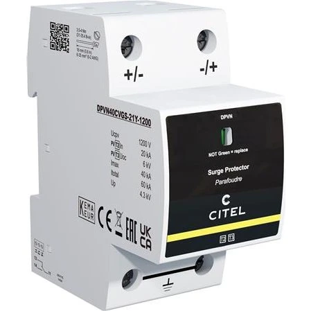 Kombineret DC SPD Type 2+3, 1000 V, +/-