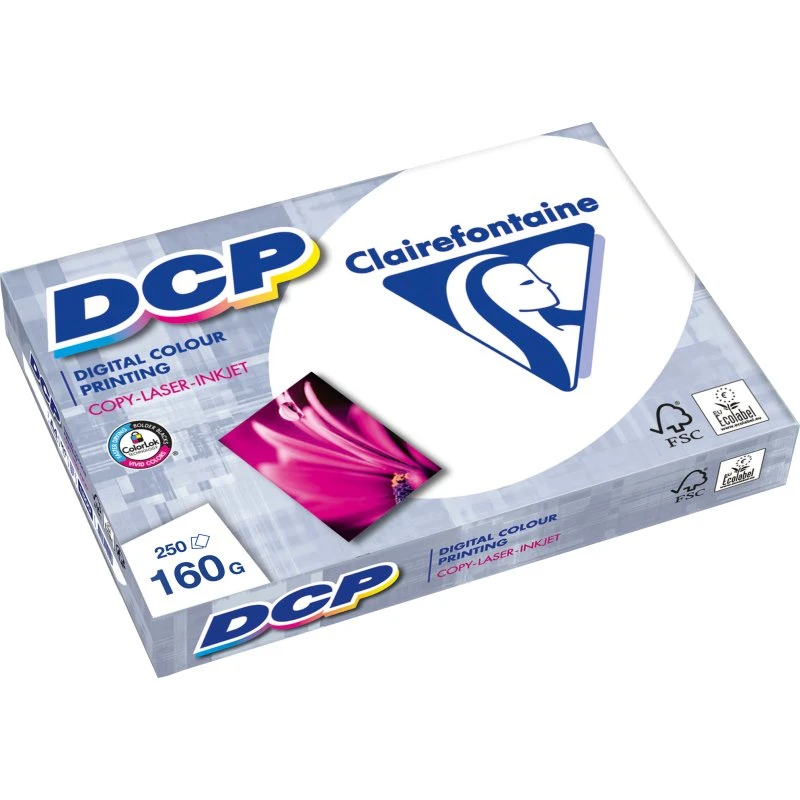 Clairefontaine DCP A4 160g 250 ark hvid