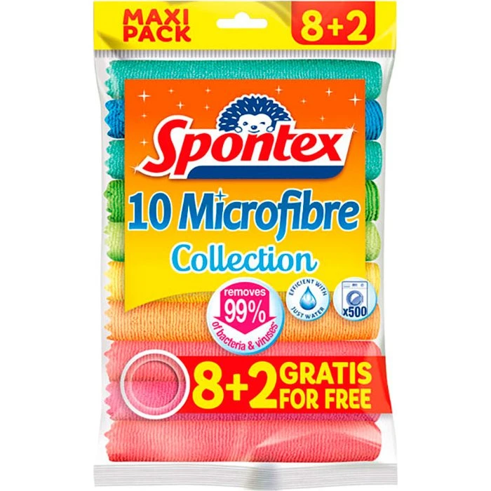 Spontex Microfiber Kludesæt (10pk)