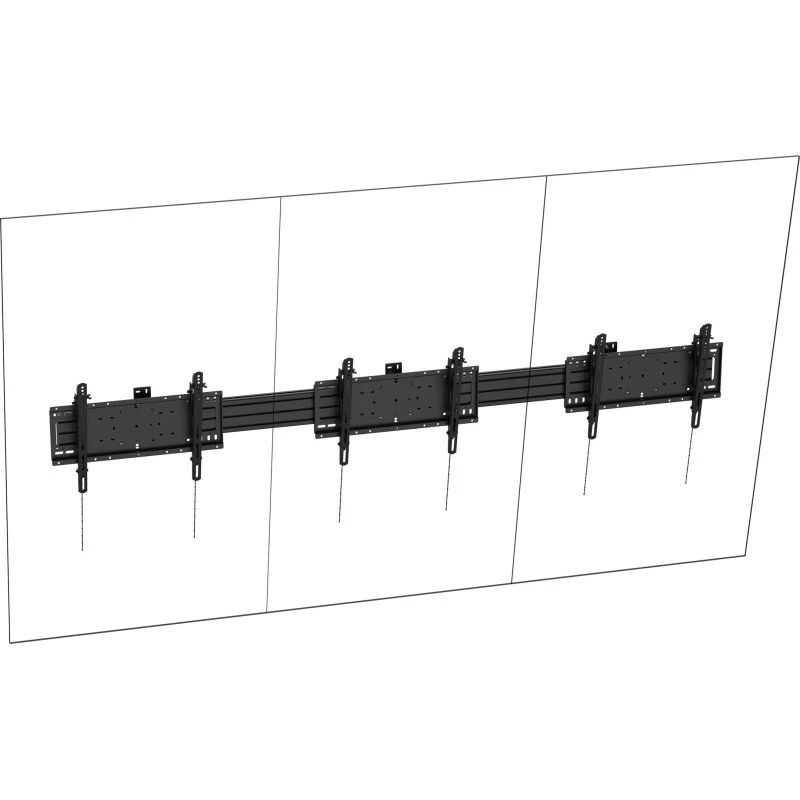 Vision Monteringssæt 3 LCD-skærme 65"-75", sort