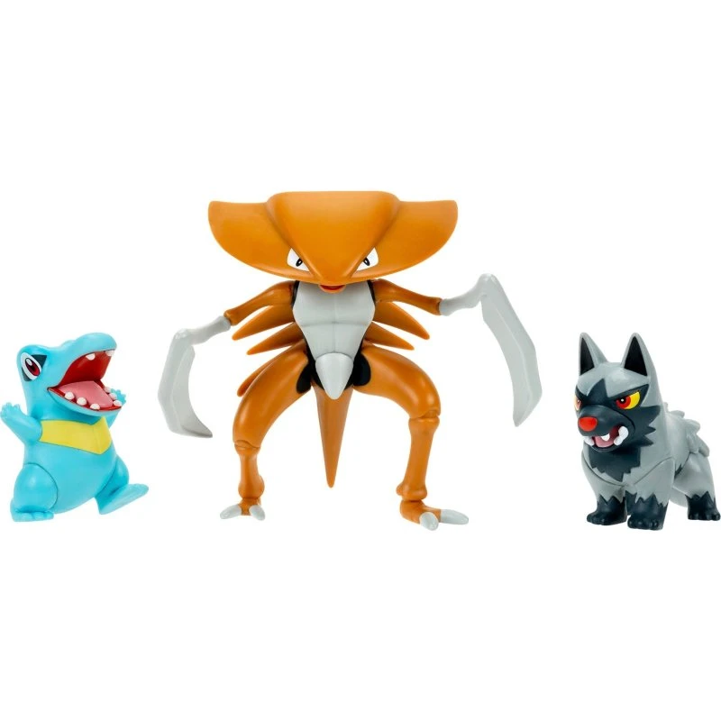 Pokémon Battle Figure 3-Pack: Poochyena, Totodile & Kabu