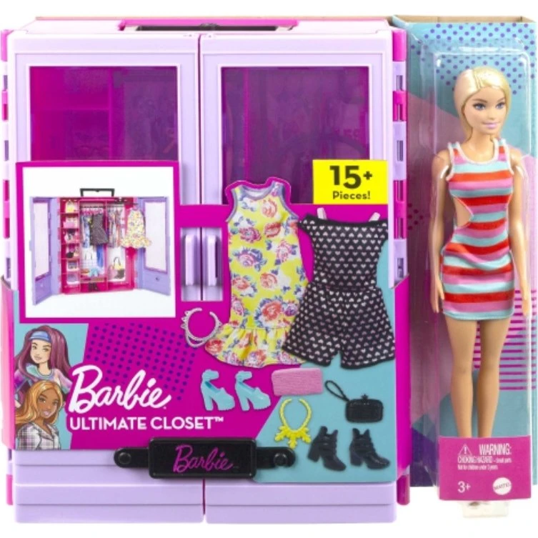 Barbie Ultimate Closet garderobe med dukke (3 år+)