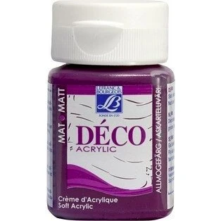 Lefranc & Bourgeois Deco Soft Acrylic Rød Pæon 50 ml