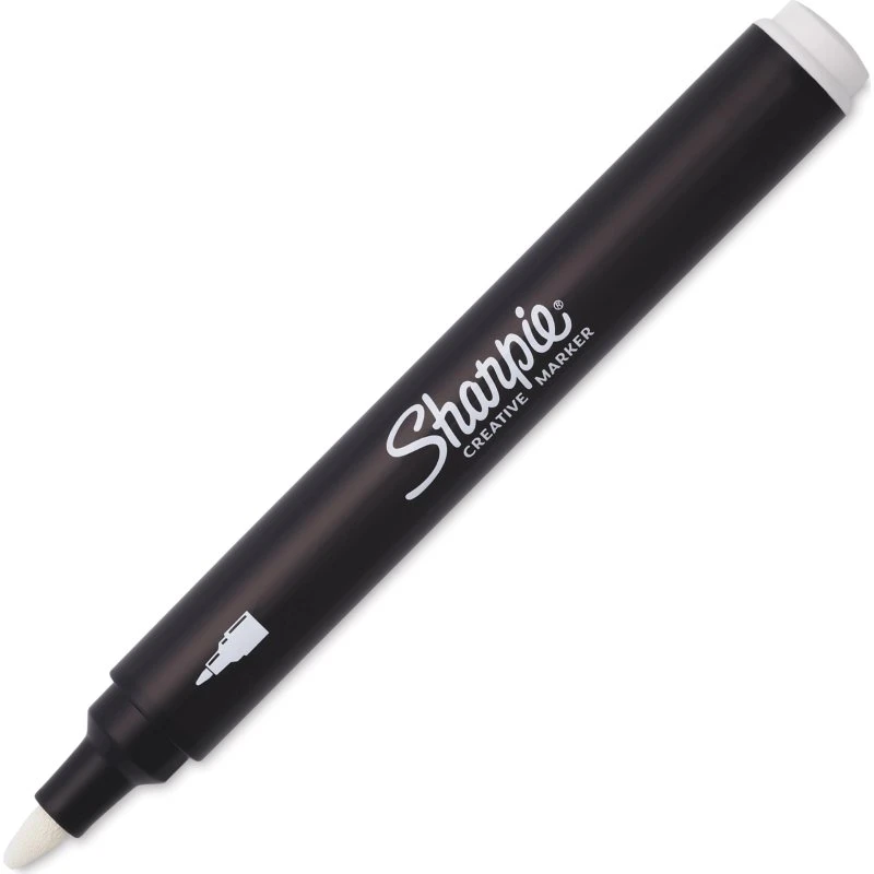 Sharpie Creative Akryl Paint Marker Rund Spids Hvid
