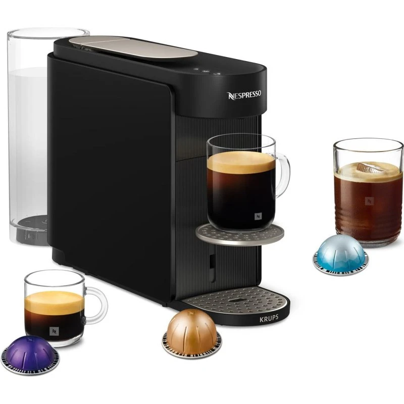 Krups Vertuo XN9408 Kapselkaffemaskine, Sort, 1,4L
