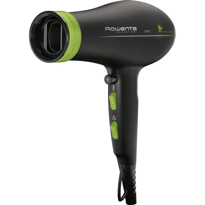 Rowenta CV6030 Eco Intelligence Hårtørrer 1500W Sort/Grøn
