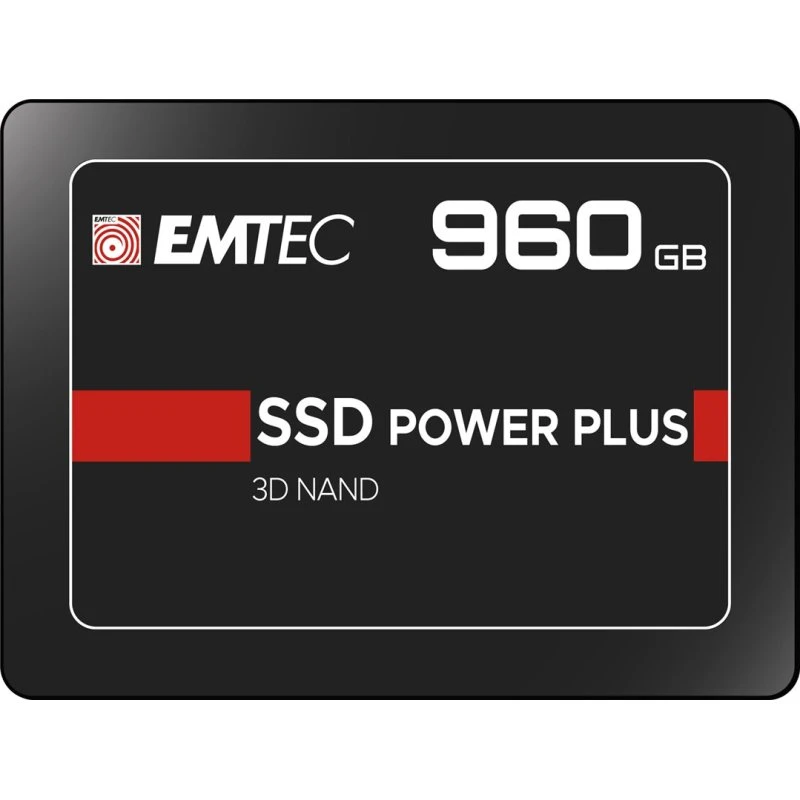 Emtec X150 Power Plus 3D NAND SSD 960GB 2.5" Sort