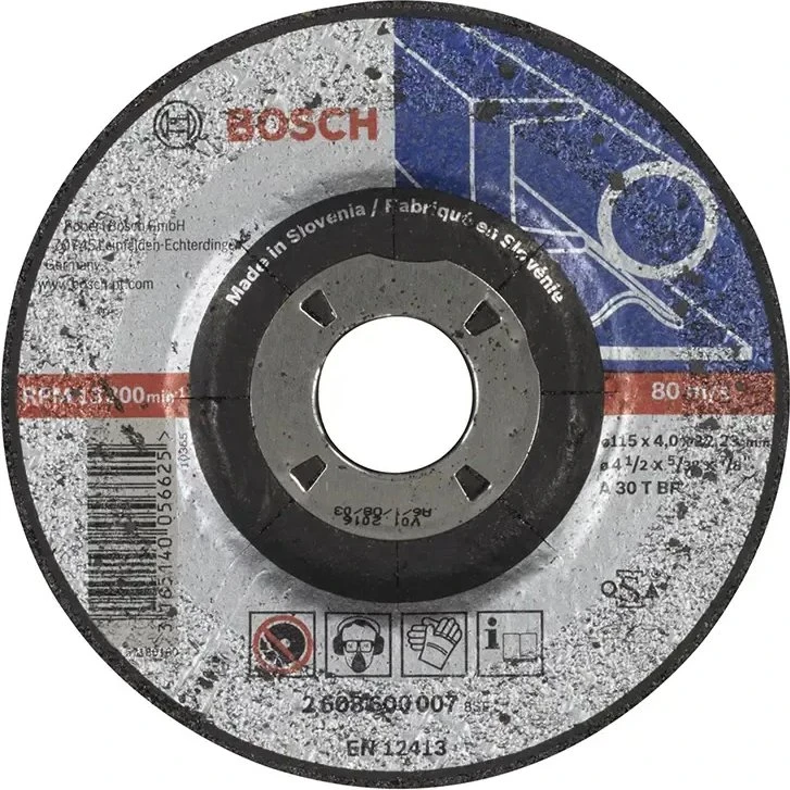 Bosch Skrubskive 115x4mm 2608600007 - forkrøppet Expert for Metal