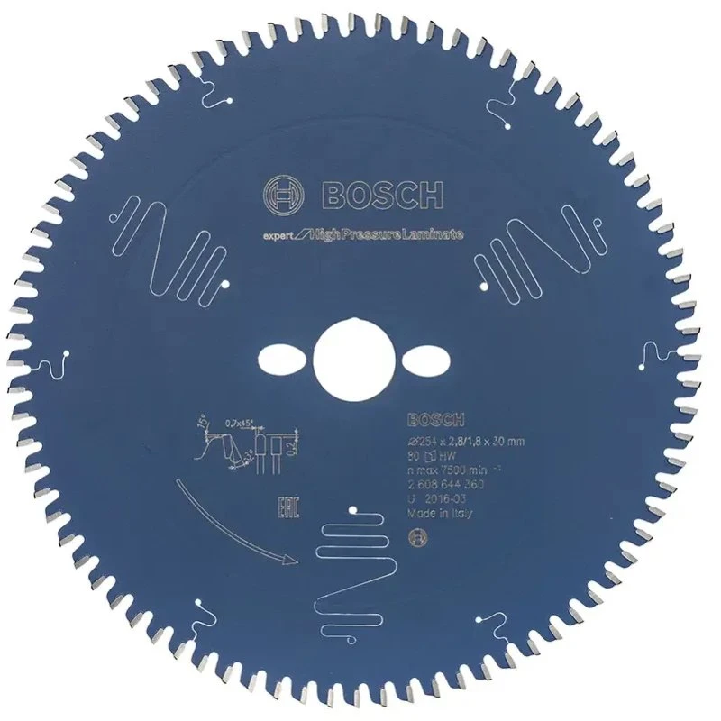 Bosch Rundsavsklinge 254x30x2,8mm 80t Exp Highpress