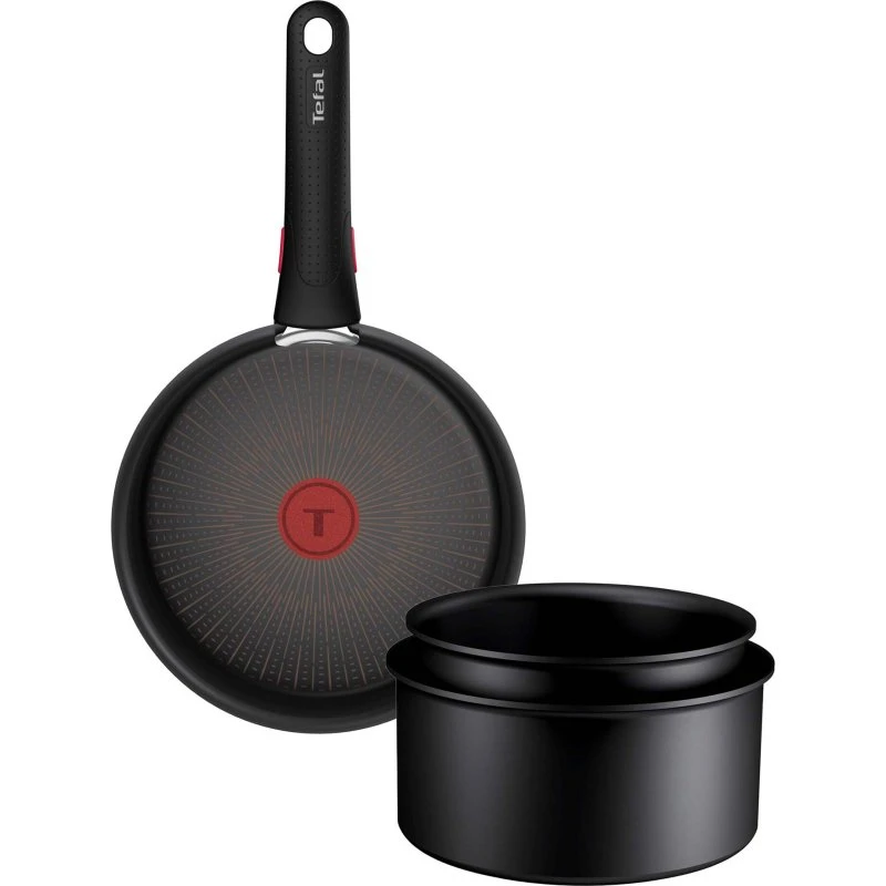 Tefal Ingenio Excellence Fusion Grydesæt, Sort, 4 Dele