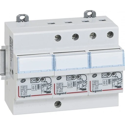 Legrand T2 3P+N 12 kA transientbeskyttelse