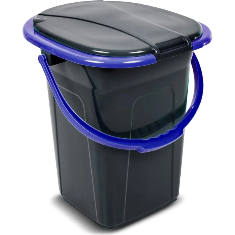 GreenBlue GB320BB Bærbar Rejsetoiletspand 19 L - Sort/Marineblå