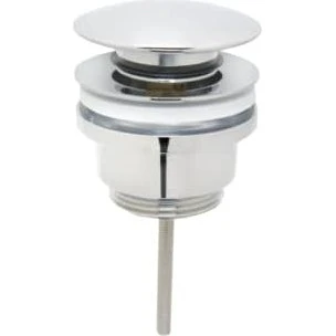 K. Neerskov Bundventil 1 1/4" med push-up og overløb, krom