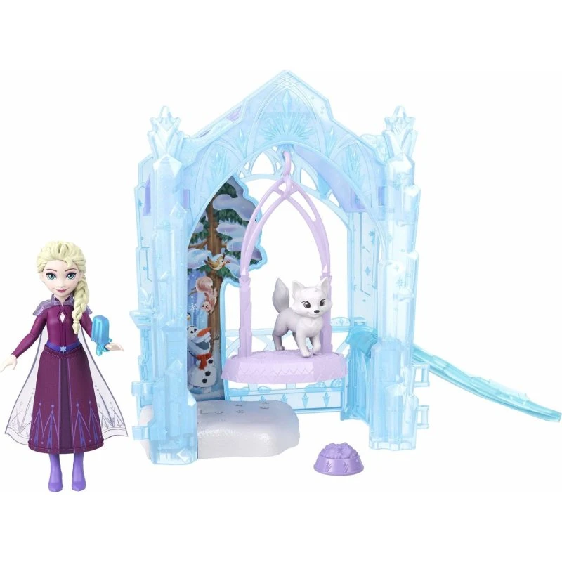 Disney Frozen - Elsa's Icy Hideaway Playset med dukke og tilbehør