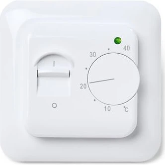 Heatcom HC15 Termostat med Gulvføler, Hvid
