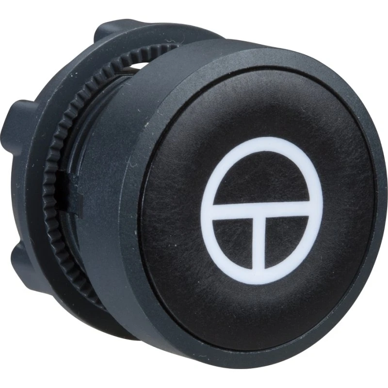 Harmony XB5/ZB5 Trykknap Sort Plan M/Hvidt "T"
