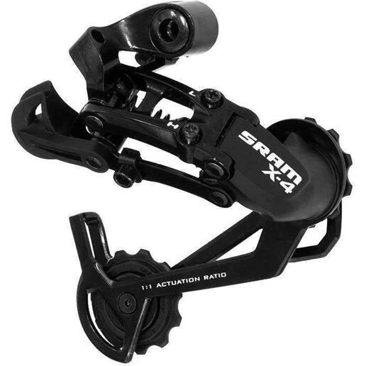 SRAM X.4 bagskifter 7/8/9 gear, lang cage, sort