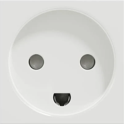 Schneider Electric Unica NU308818 Stikkontaktindsats Enkelt (45x45) Hvid