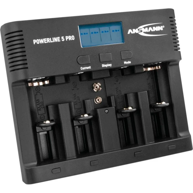 Ansmann Powerline 5 Pro Batterilader, sort