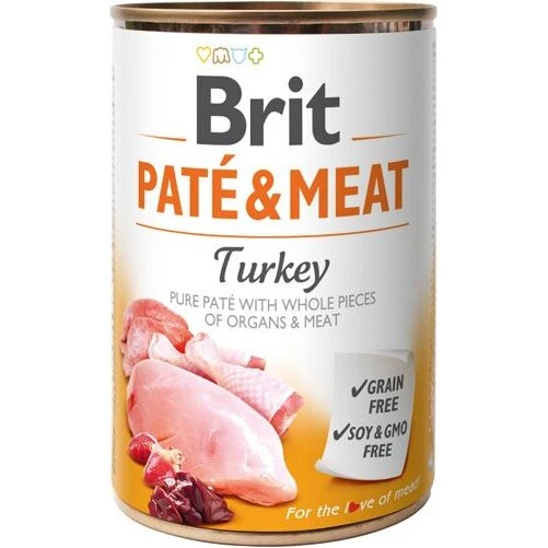 Brit Paté & Meat Vådfoder Kalkun 400 g