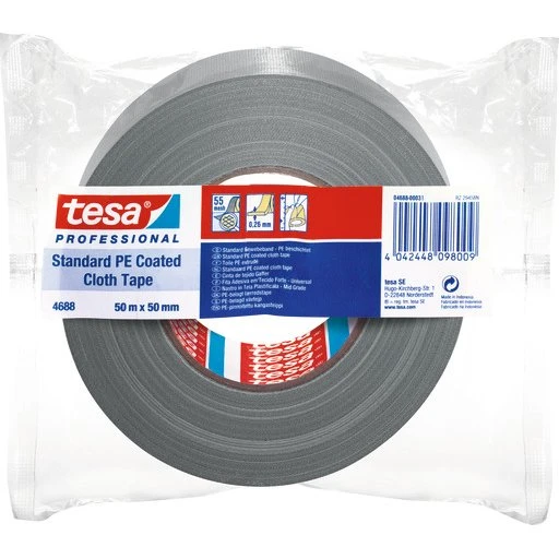 Tesa 4688 Grå Lærredstape 50 mm x 50 m