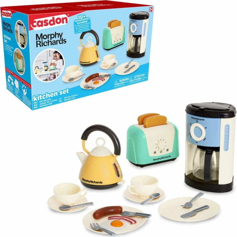 Morphy Richards Børnekøkkenlegesæt med elkedel, brødrister og kaffemaskine