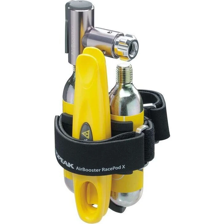 Topeak AirBooster Race Pod X kulsyrepumpe (CO2-sæt)
