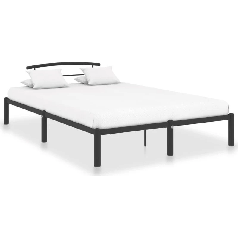 vidaXL Sengestel 120x200 cm metal sort