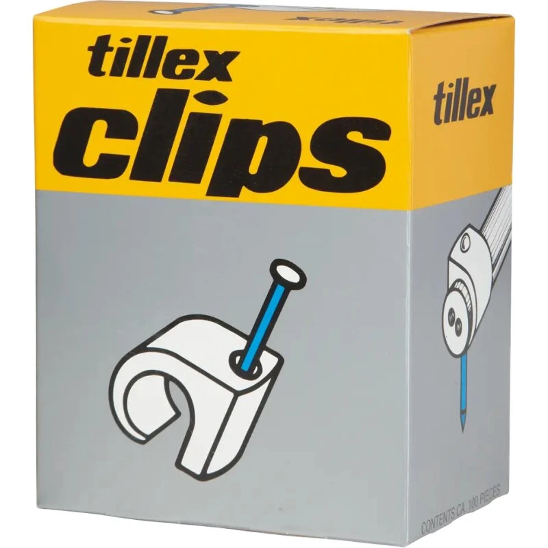 Tillex Kabelclips 14-20 mm grå (35 mm) — 100 stk