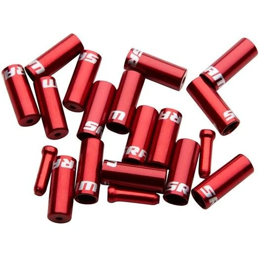 SRAM Ferrule Kit — MTB aluminium kabelender, rød (20 stk)
