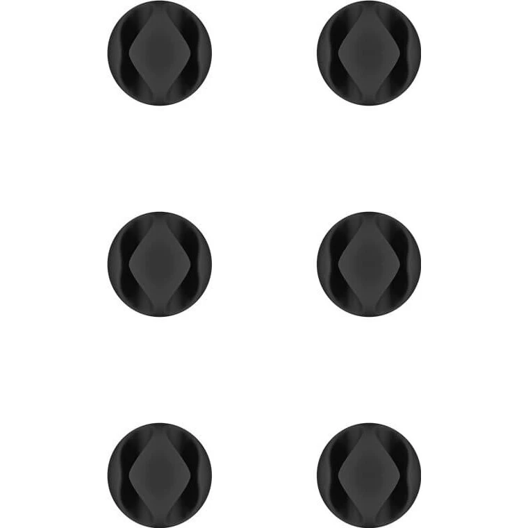 Goobay kabelklemme selvklæbende til 2 kabler, 6 stk – sort